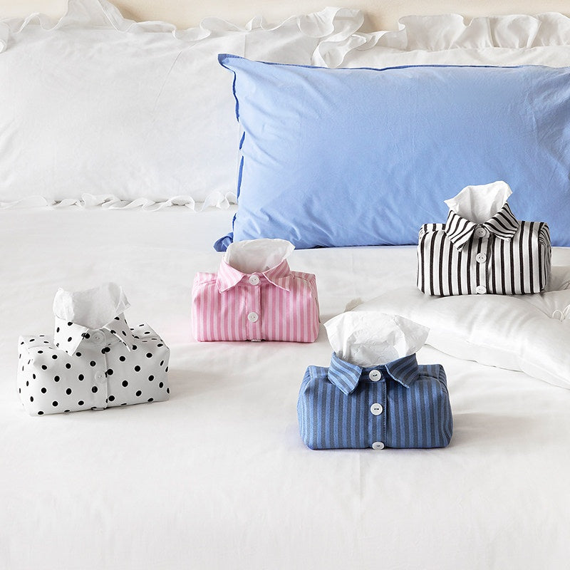 Luxury Shirt Tissue Box Cover – Creative Desktop Paper Towel Holder