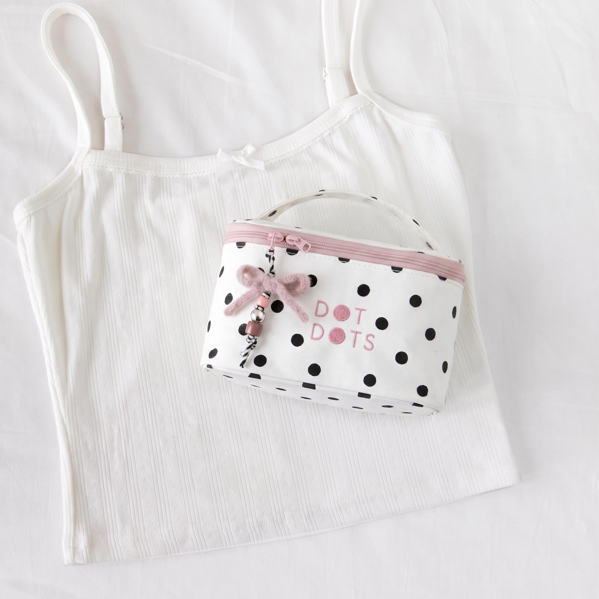 Polka Dot Makeup Bag