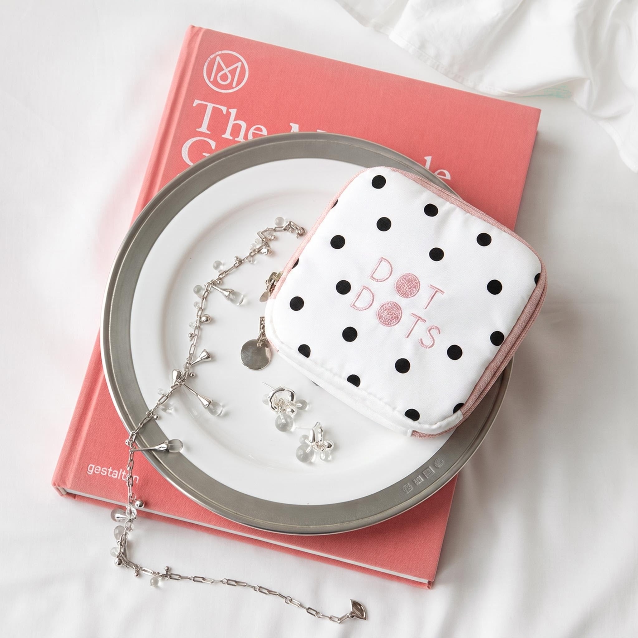 Polka Dot Travel Jewelry Case