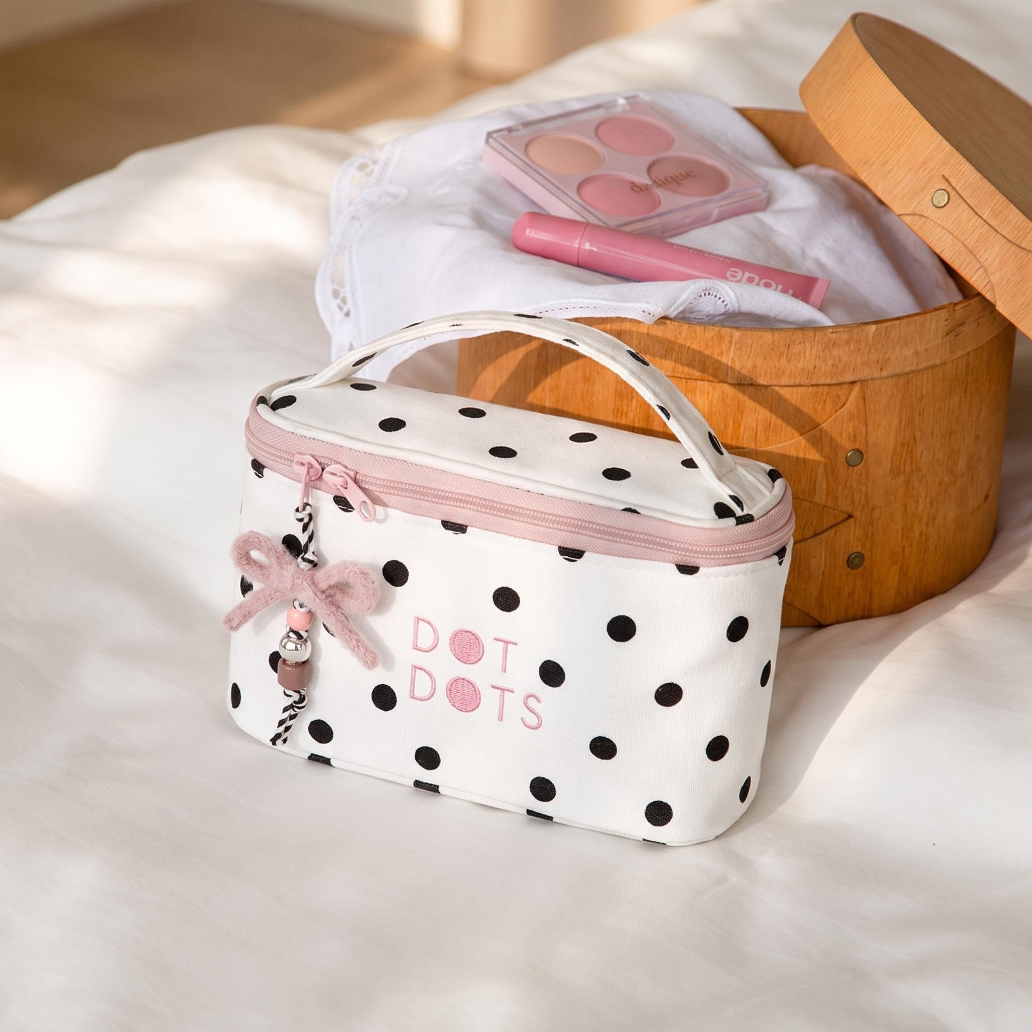 Polka Dot Makeup Bag