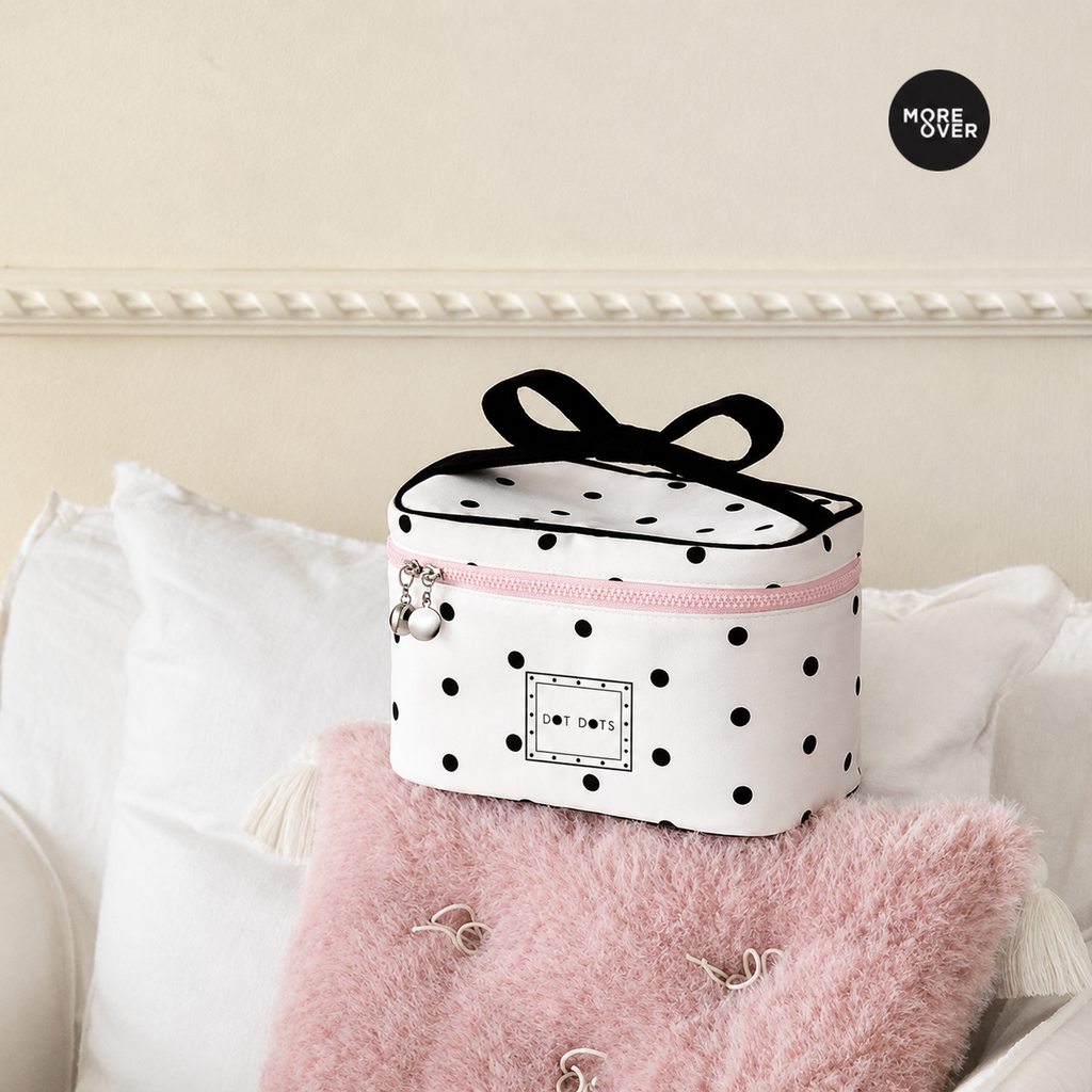 Large-Capacity Waterproof Makeup Bag with Handle