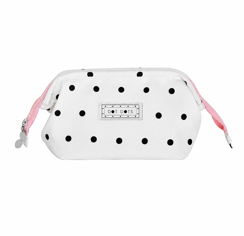 Polka Dot Cosmetic & Toiletry Organizer Travel Bag