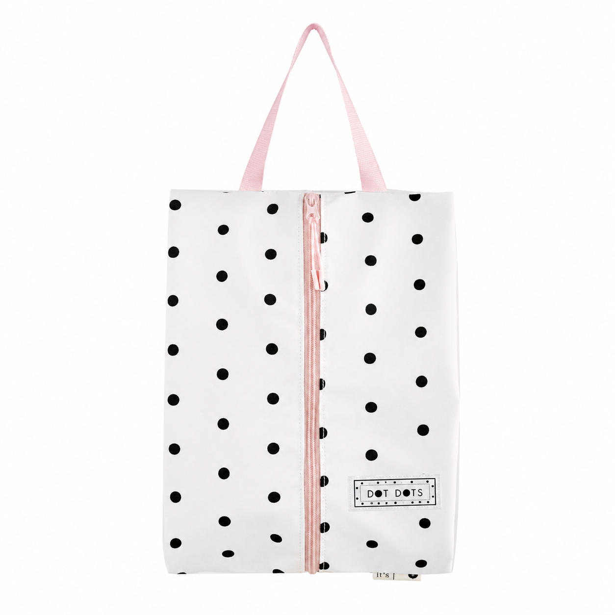 Polka Dot Waterproof Travel Shoe Bag with Handle