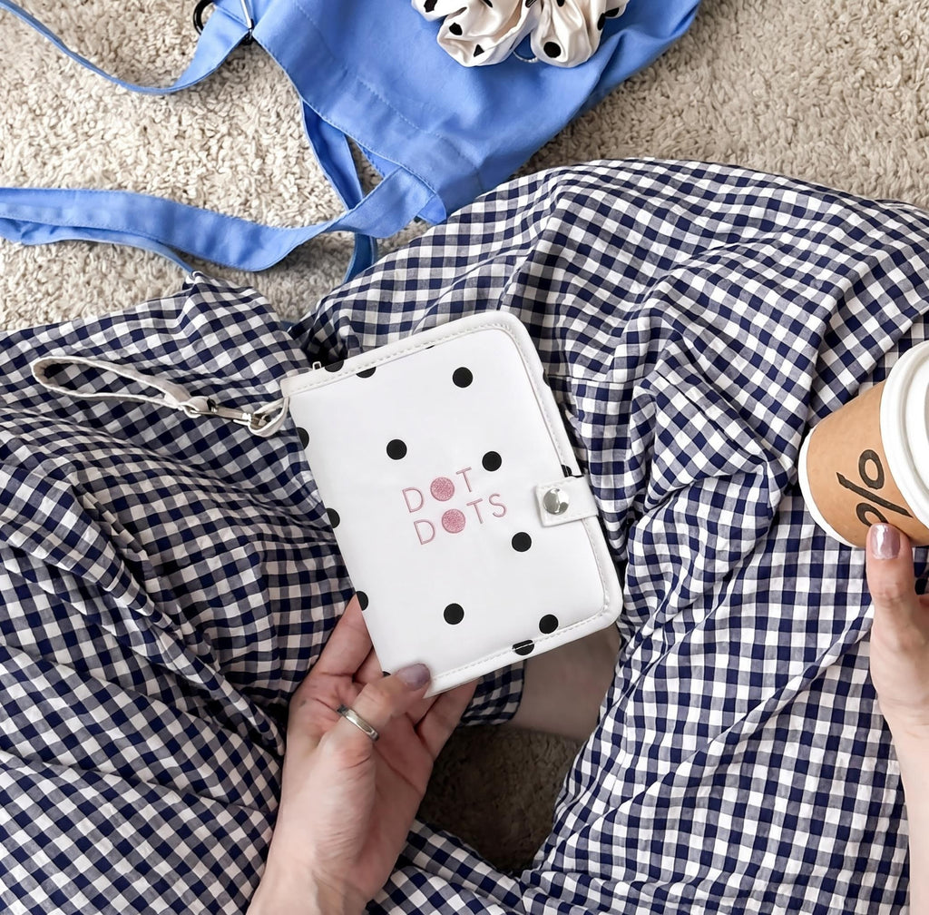 Polka Dot Travel Passport Holder