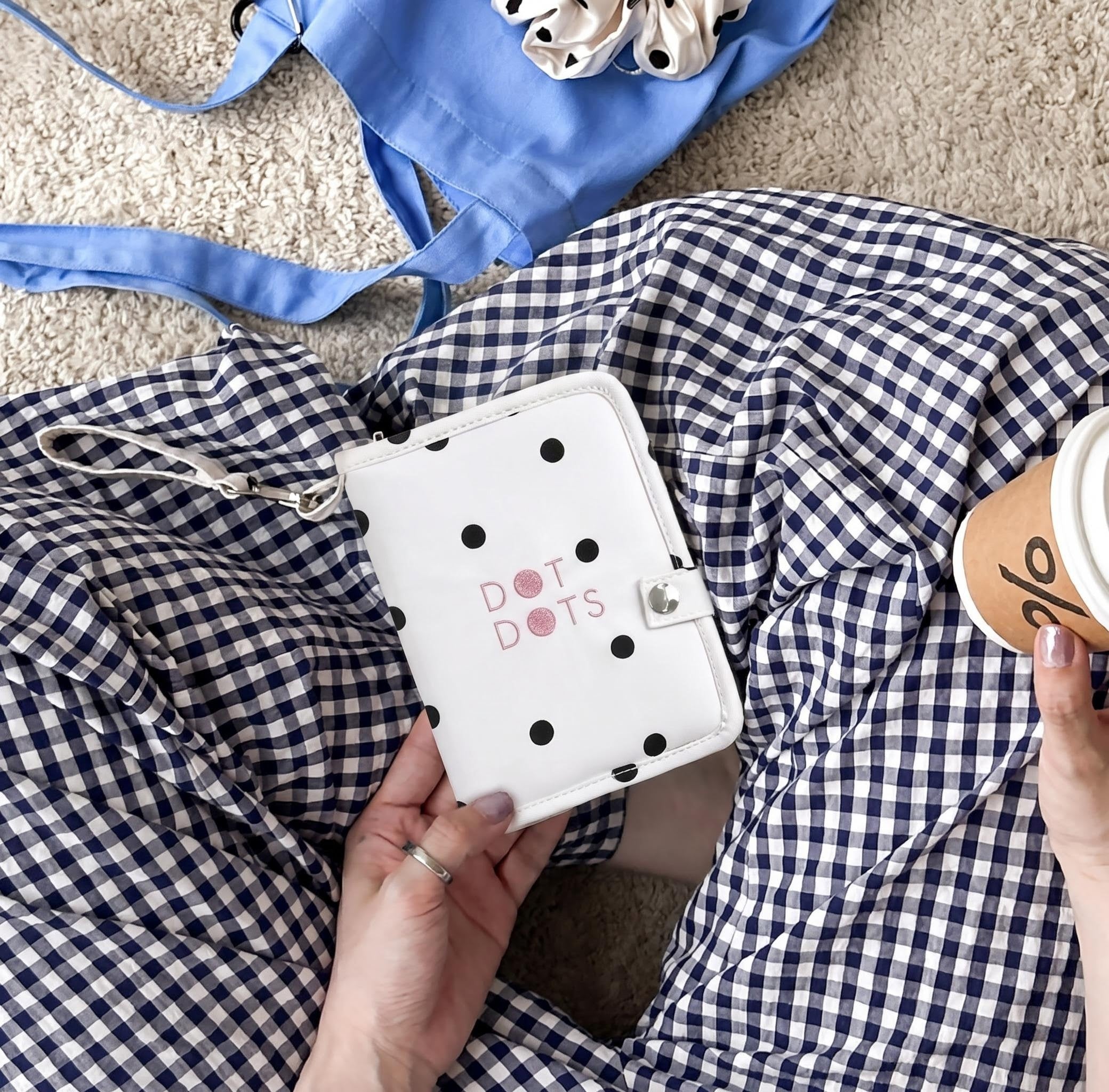 Polka Dot Travel Passport Holder