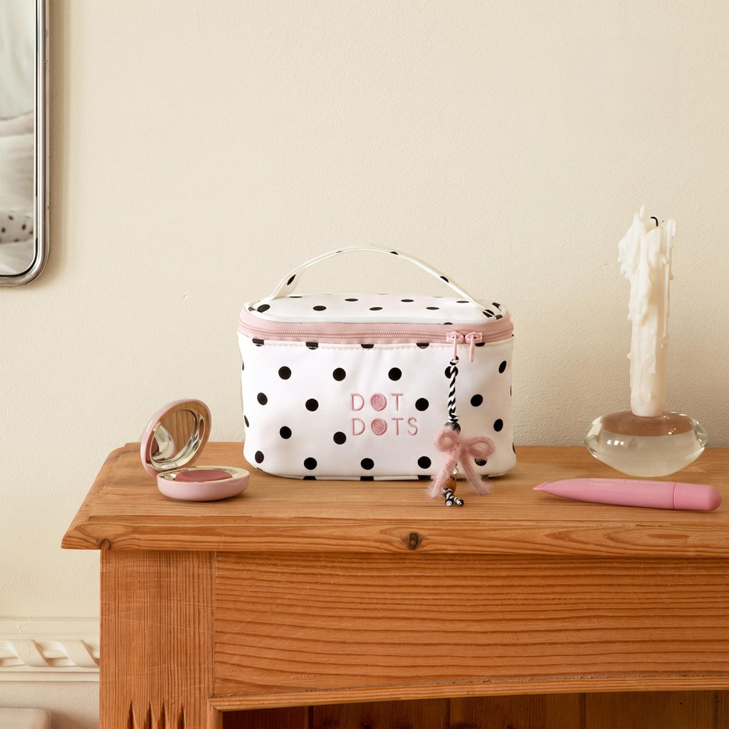 Polka Dot Makeup Bag