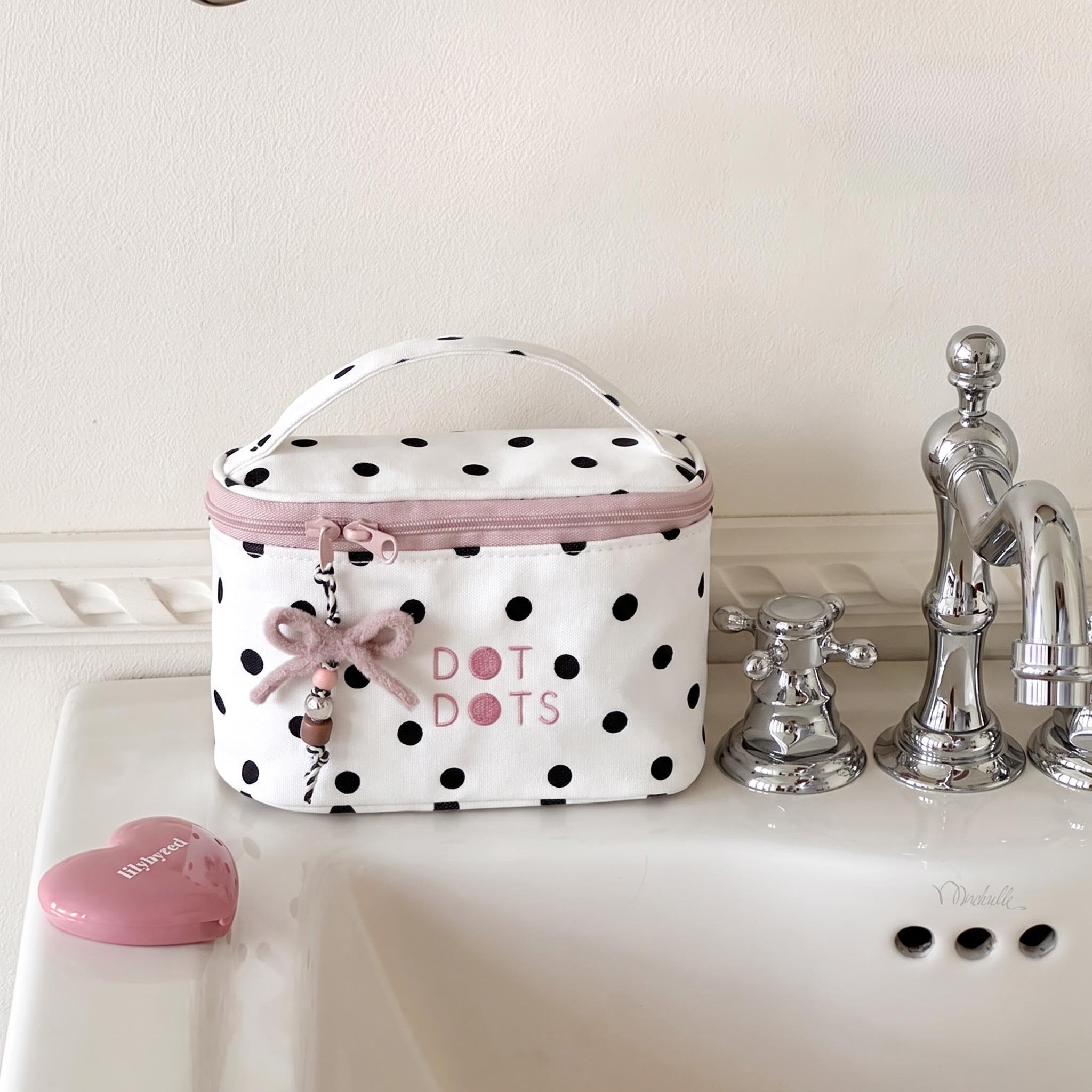Polka Dot Makeup Bag