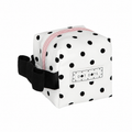 Mini Cube Polka Dot Cosmetic Bag