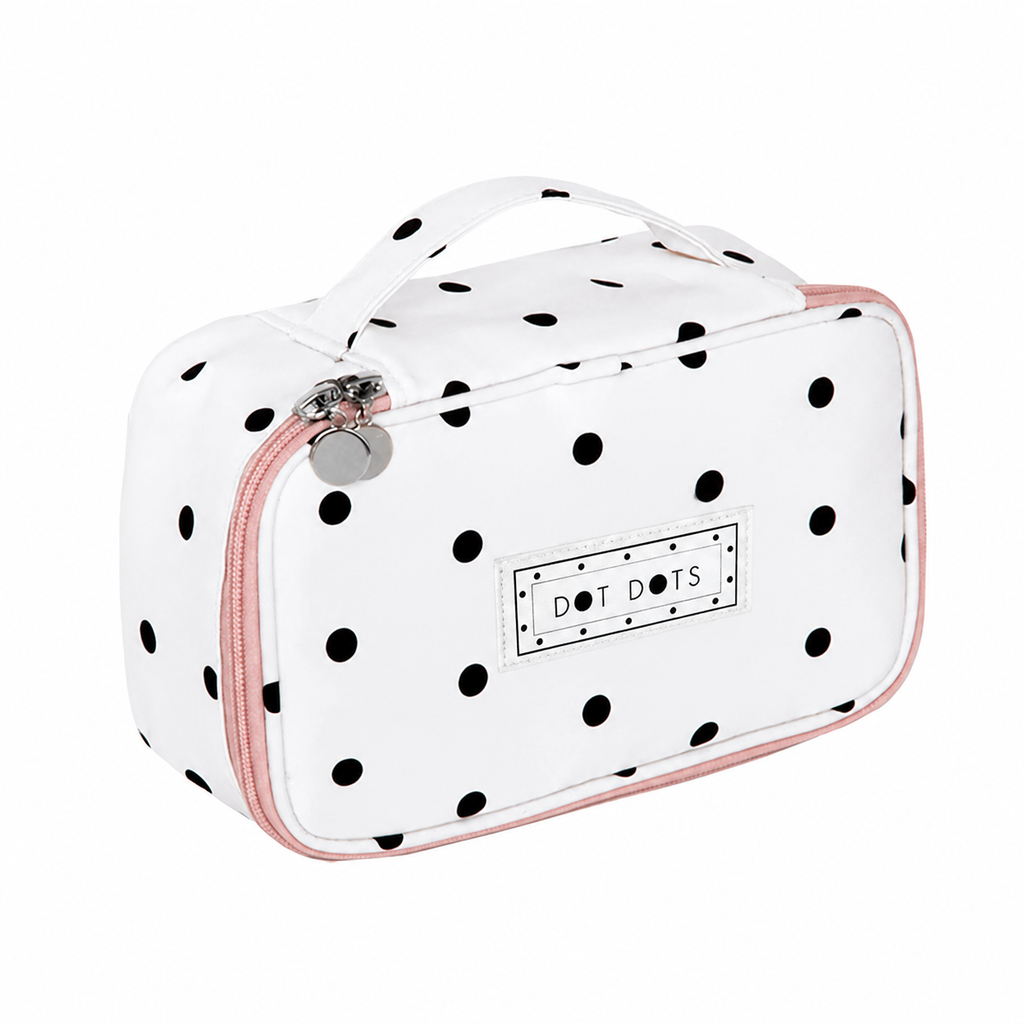 Polka Dot Music Box Cosmetic Bag