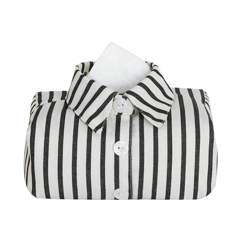 Luxury Shirt Tissue Box Cover – Creative Desktop Paper Towel Holder