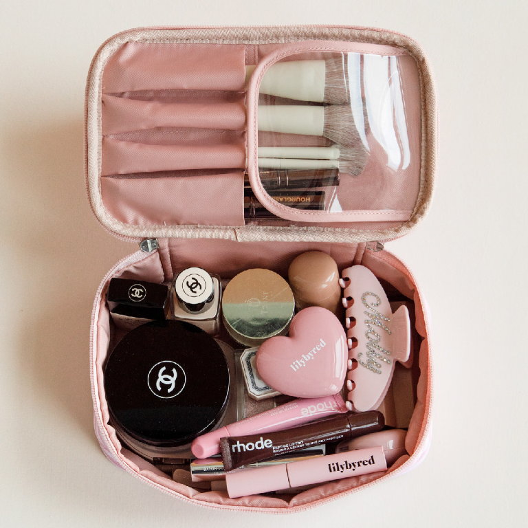 Polka Dot Music Box Cosmetic Bag