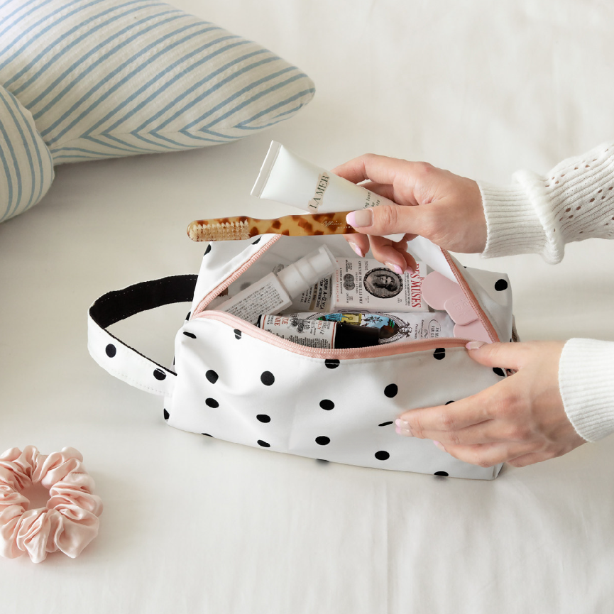 Polka Dot Travel Organizer Bag