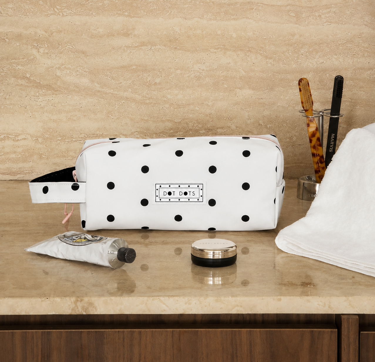 Polka Dot Travel Organizer Bag